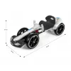 MILLY MALLY Go-kart na batériu Bolt biela