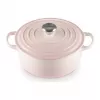 Le Creuset Signature liatinový okrúhly dusací hrniec 20 cm Shell Pink