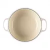 Le Creuset Signature liatinový okrúhly dusací hrniec 20 cm Shell Pink
