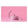 Le Creuset Signature liatinový okrúhly dusací hrniec 20 cm Shell Pink
