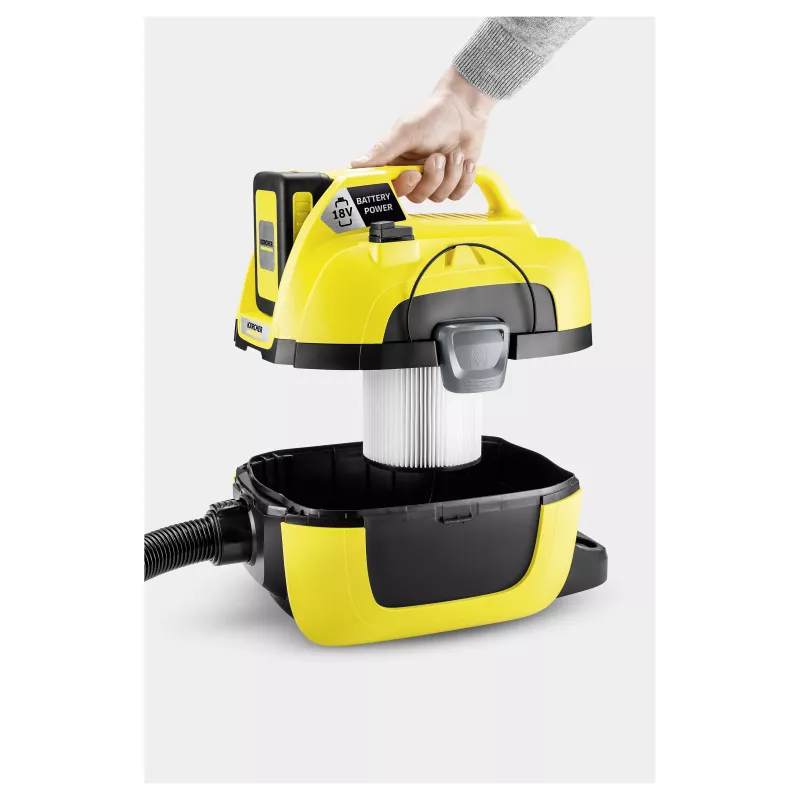 Kärcher WD 1 Compact Battery Set vysávač na mokro a sucho, 15L, 1000W