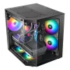 TACENS Mars Gaming MC-3TLITE Mini Tower čierna Tempered Glass FRGB skriňa