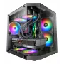 TACENS Mars Gaming MC-3TLITE Mini Tower čierna Tempered Glass FRGB skriňa