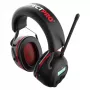 PerfectPro H-40 ochranné slúchadlá proti hluku pre staveniská s DAB+/FM rádiom, Bluetooth 5.2, SNR 30 dB, IPX4, USB-C, čierna