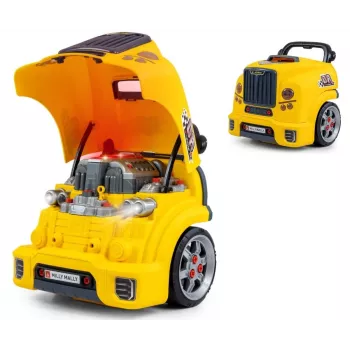 MILLY MALLY Mechanic Workshop Set s rozloženým motorom N-Gine Yellow