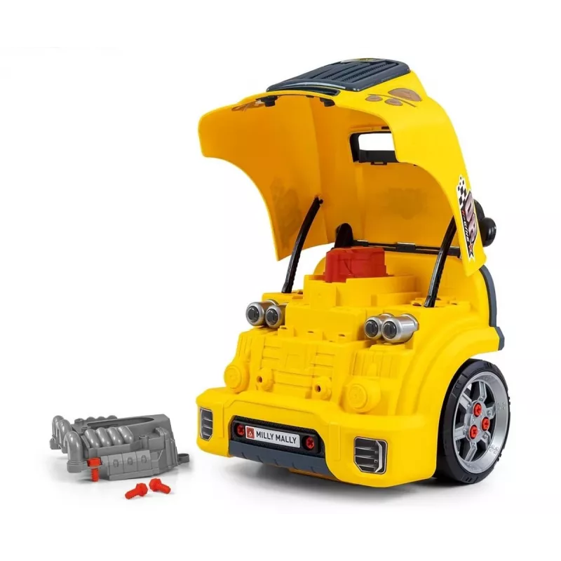 MILLY MALLY Mechanic Workshop Set s rozloženým motorom N-Gine Yellow