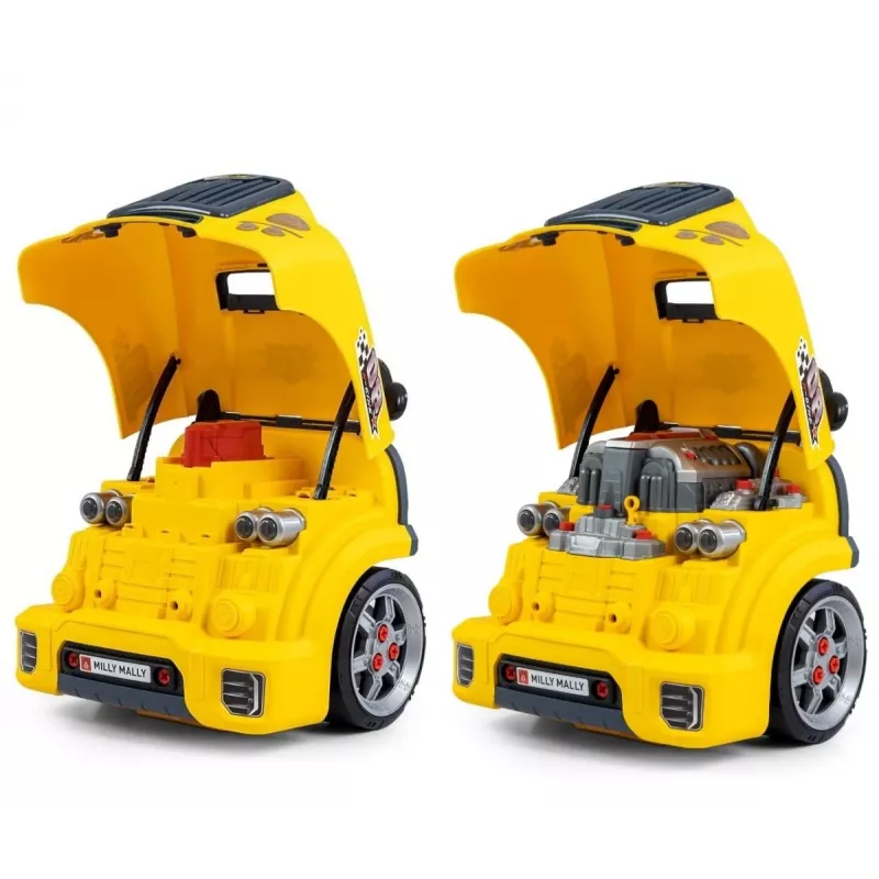 MILLY MALLY Mechanic Workshop Set s rozloženým motorom N-Gine Yellow