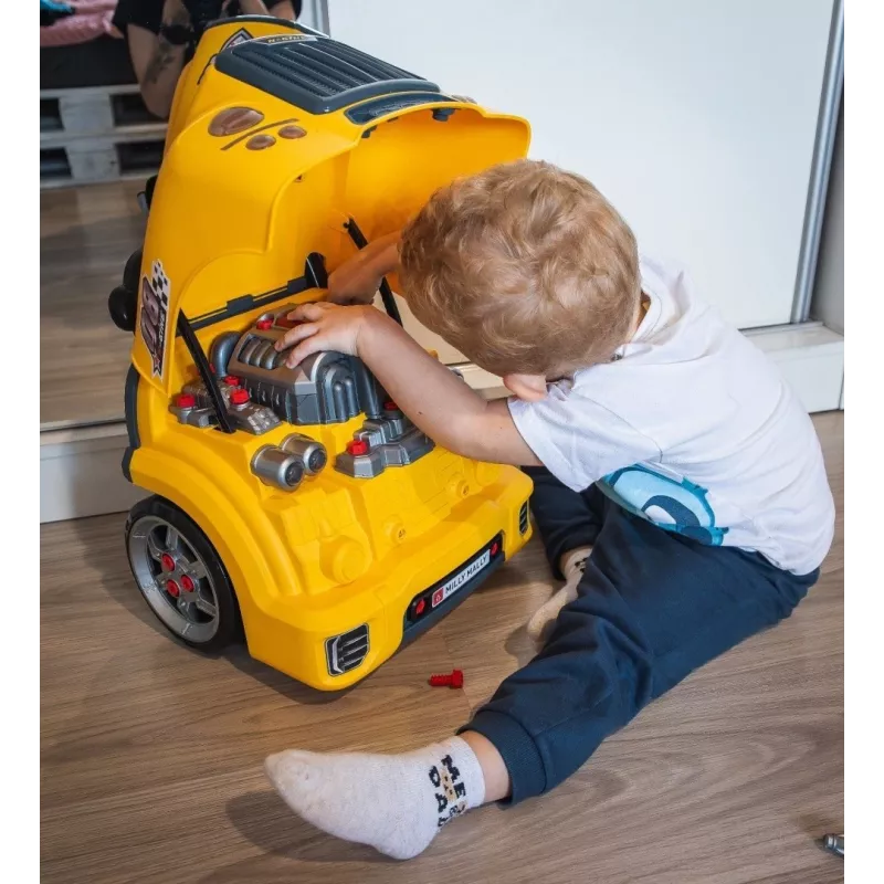 MILLY MALLY Mechanic Workshop Set s rozloženým motorom N-Gine Yellow
