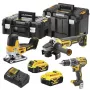 DEWALT DCK329P2T-QW 18V XR akumulátorová kombinovaná sada: 2-rýchlostný príklepový skrutkovač a uhlová brúska s 2x 5,0Ah batériami, nabíjačkou a kufrom T-STAK II
