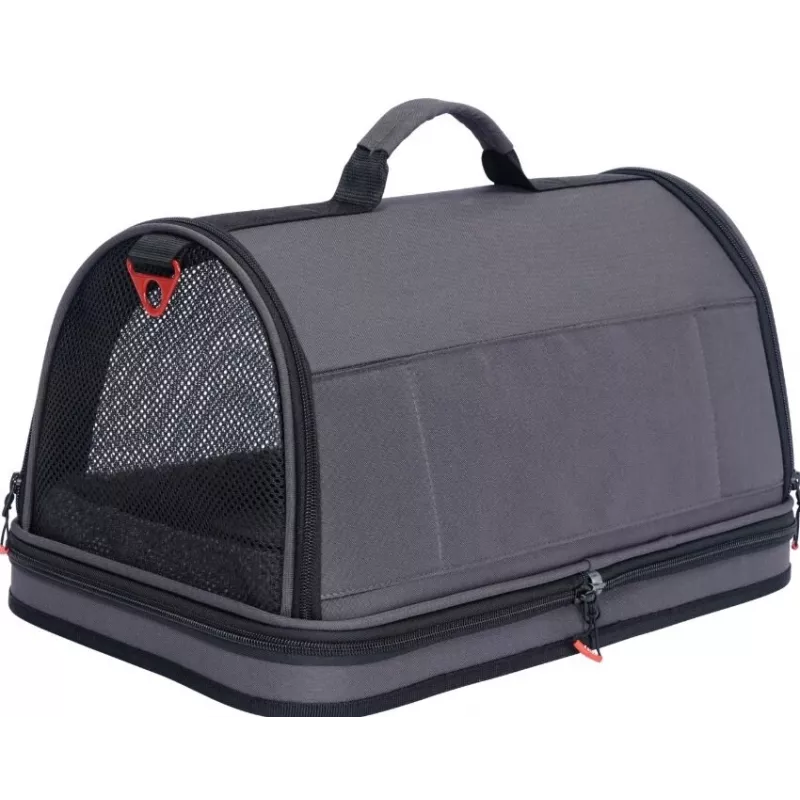 ZOLUX Nomad L vystužená transportná taška pre psov a mačky, čierna, 50x32x29 cm