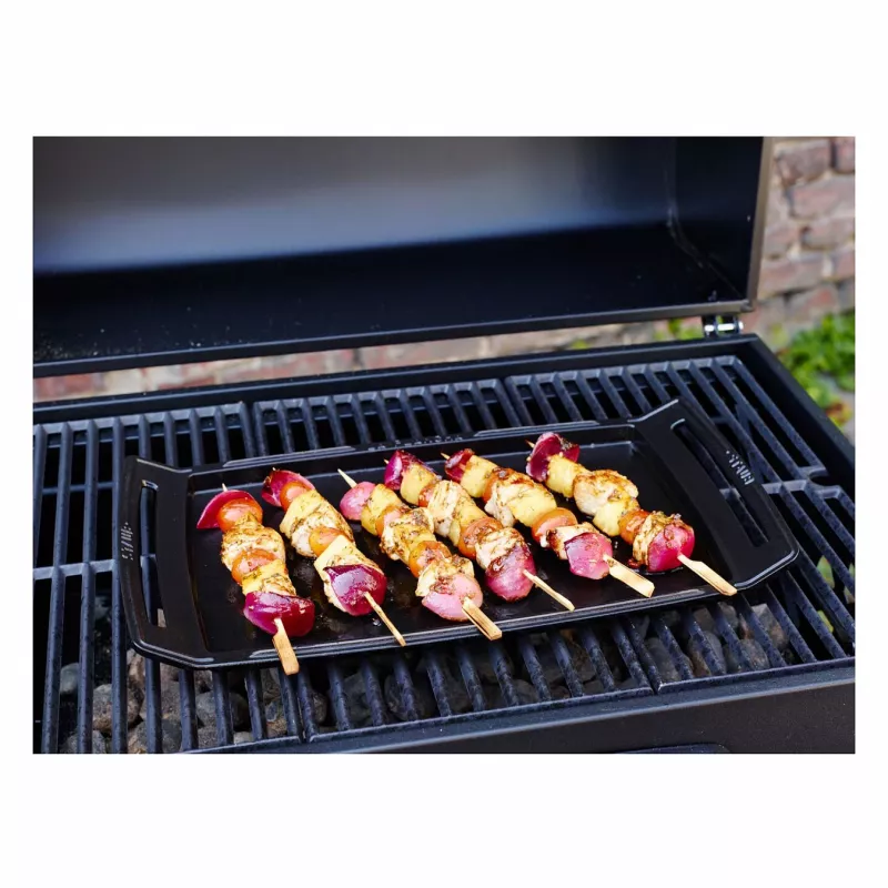 Staub Plancha liatinová grilovacia platňa vhodná na indukciu, 38 cm, čierna