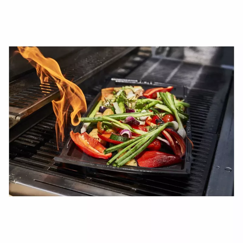 Staub Plancha liatinová grilovacia platňa vhodná na indukciu, 38 cm, čierna