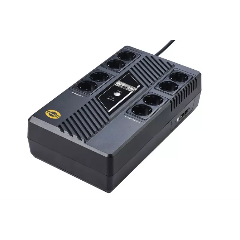 ORVALDI USV AM-1000LCD USB Line-Interactive 1000VA 600W 8x Schuko zásuvky LCD displej