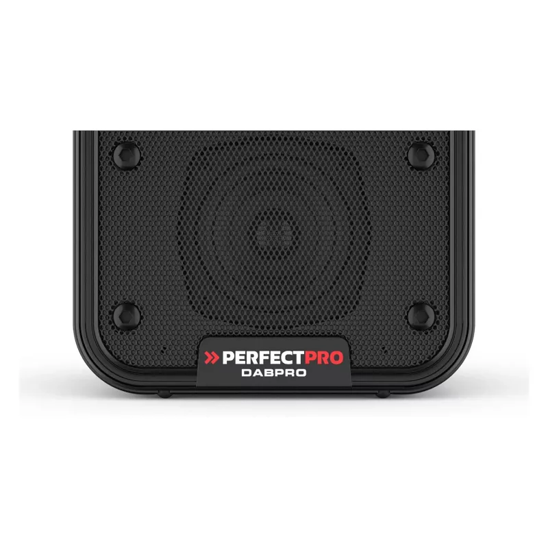 PerfectPro DABPRO stavebné rádio DAB+ FM Bluetooth IP65 čierne