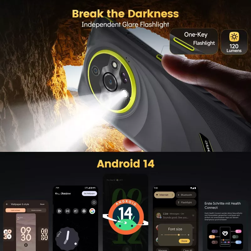 ULEFONE ARMOR X31 PRO 8/256GB čierny odolný mobilný telefón
