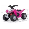 MILLY MALLY štvorkolka Honda ATV na batériu ružová