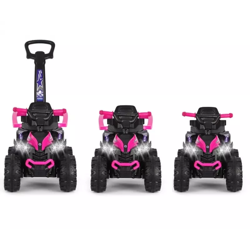 MILLY MALLY detský bicykel s tlačnou tyčou Wild Pink 12