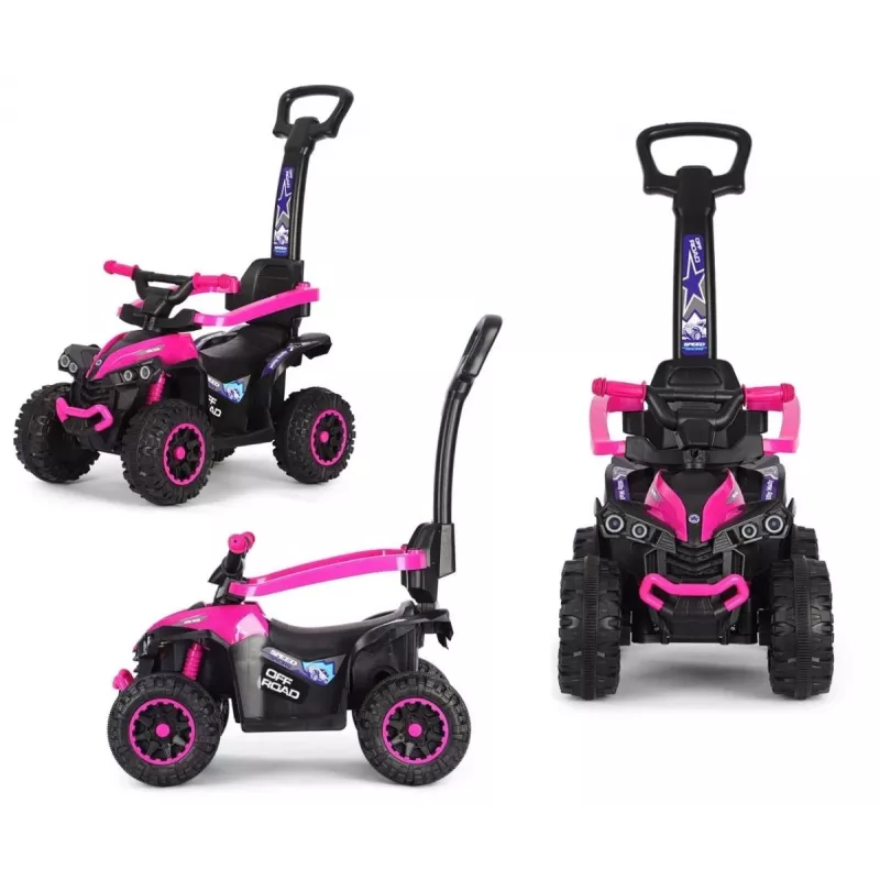 MILLY MALLY detský bicykel s tlačnou tyčou Wild Pink 12