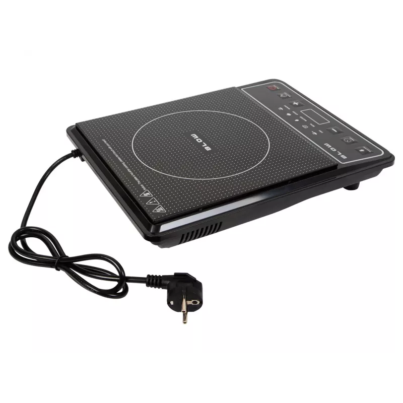 BLOW indukčná varná doska, jedna varná zóna, nastaviteľná varná platňa, 2000W, čierna