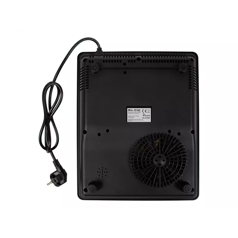BLOW indukčná varná doska, jedna varná zóna, nastaviteľná varná platňa, 2000W, čierna