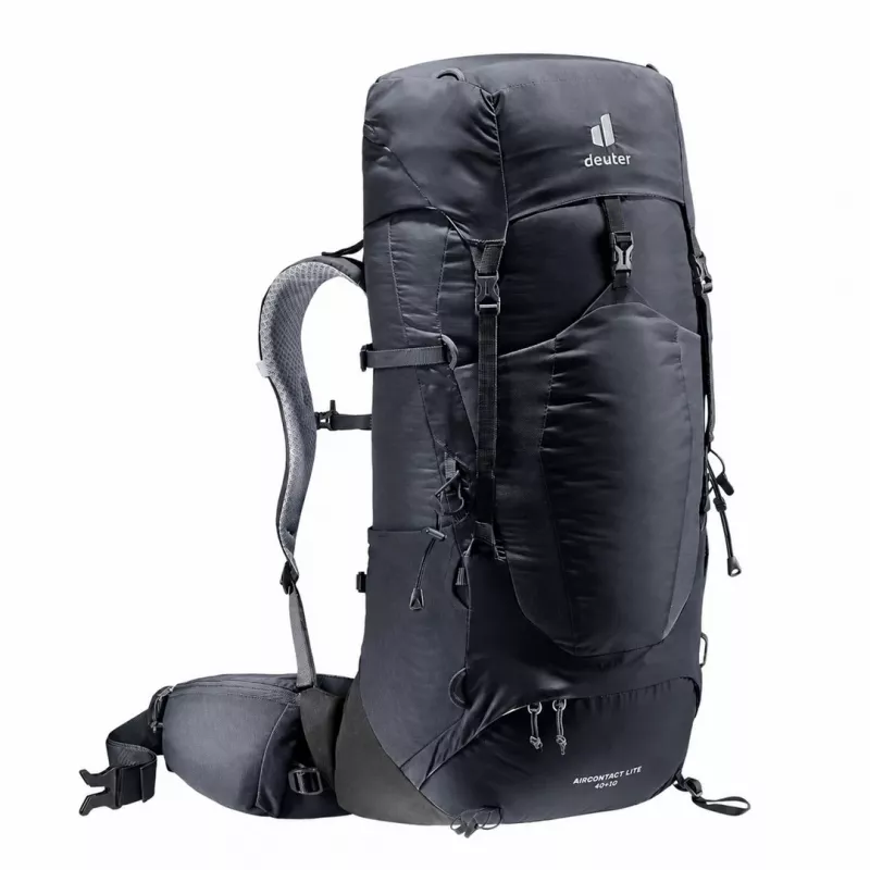 Deuter Aircontact Lite 40+10 batoh čierny/sivý