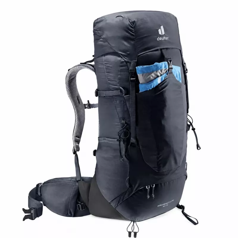 Deuter Aircontact Lite 40+10 batoh čierny/sivý