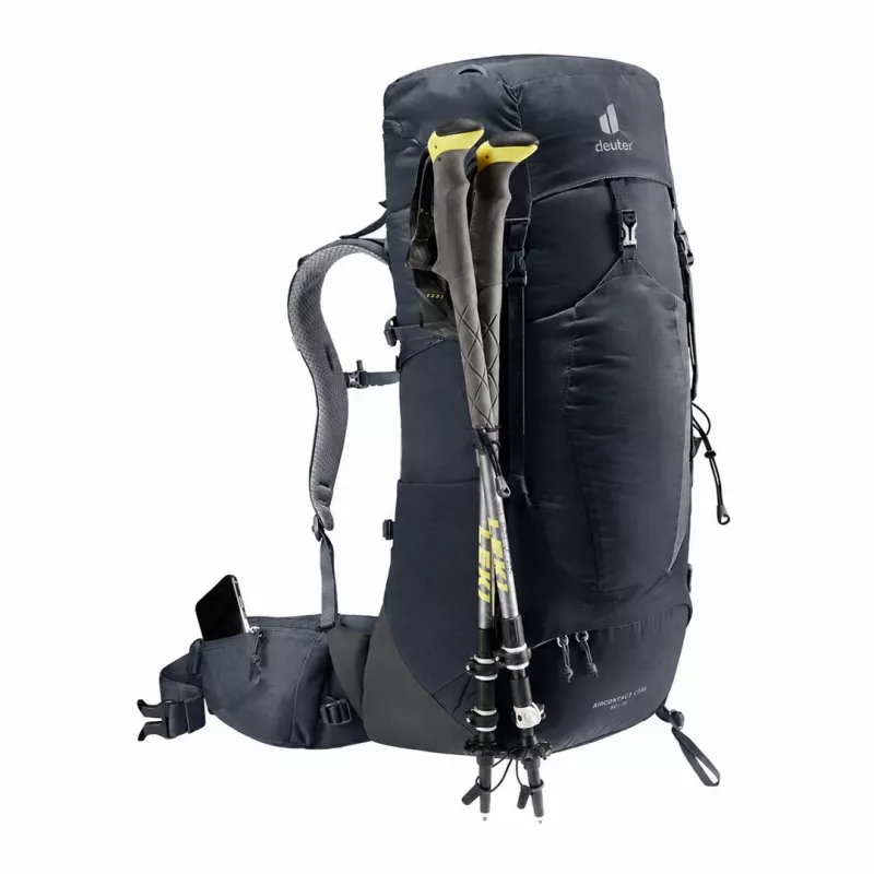 Deuter Aircontact Lite 40+10 batoh čierny/sivý