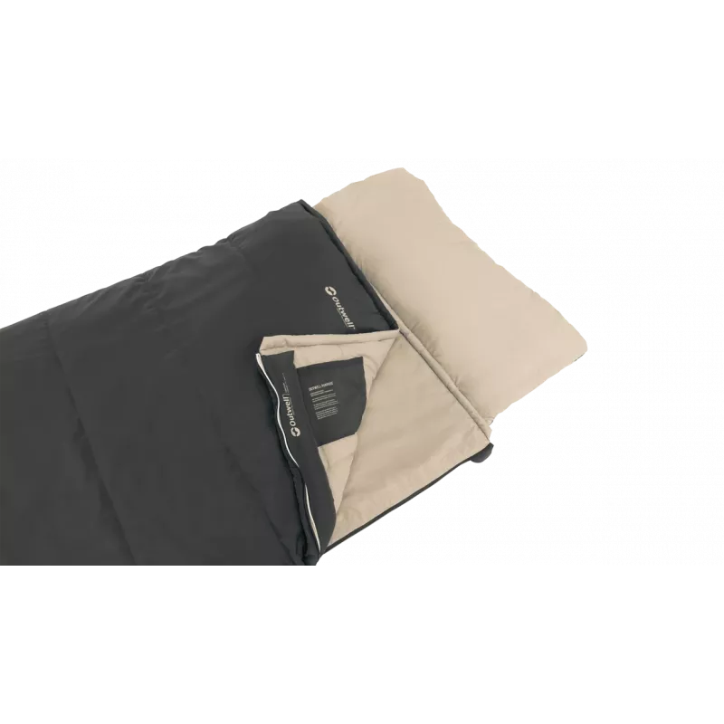 Outwell Contour Prime syntetický spací vak (190 cm) - čierny, pravý zips