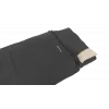 Outwell Contour Prime syntetický spací vak (190 cm) - čierny, pravý zips