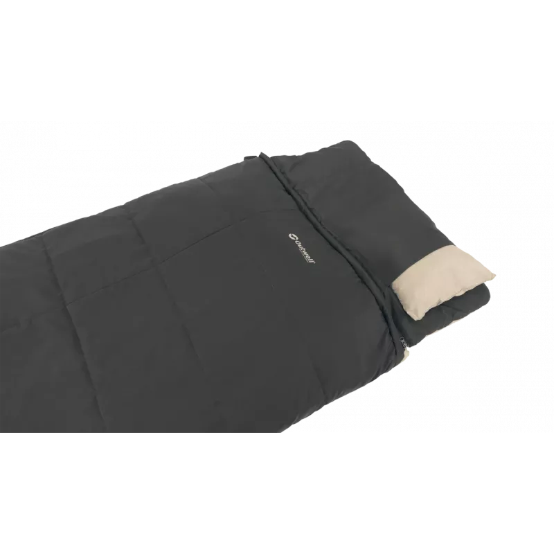 Outwell Contour Prime syntetický spací vak (190 cm) - čierny, pravý zips