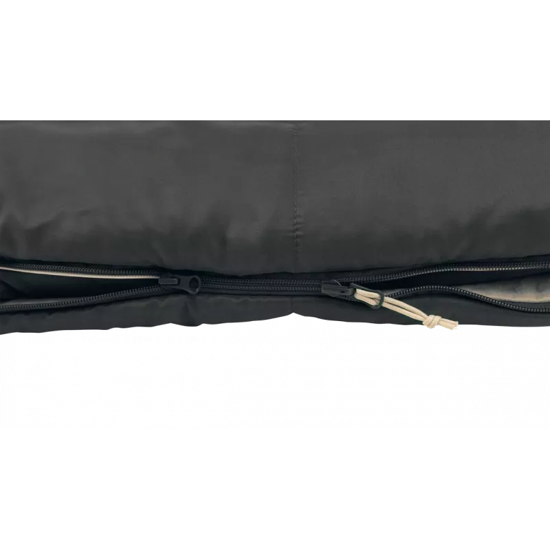 Outwell Contour Prime syntetický spací vak (190 cm) - čierny, pravý zips