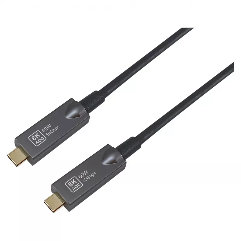 Equip USB 3.2 Gen 2 USB-C na USB-C aktívny optický kábel 15m čierny
