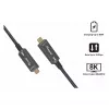 Equip USB 3.2 Gen 2 USB-C na USB-C aktívny optický kábel 15m čierny
