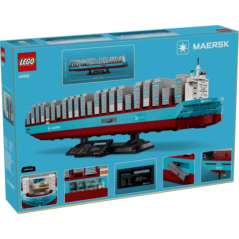 LEGO 40955 Maersk kontajnerová loď s dvojpalivovým pohonom, 1516 dielikov