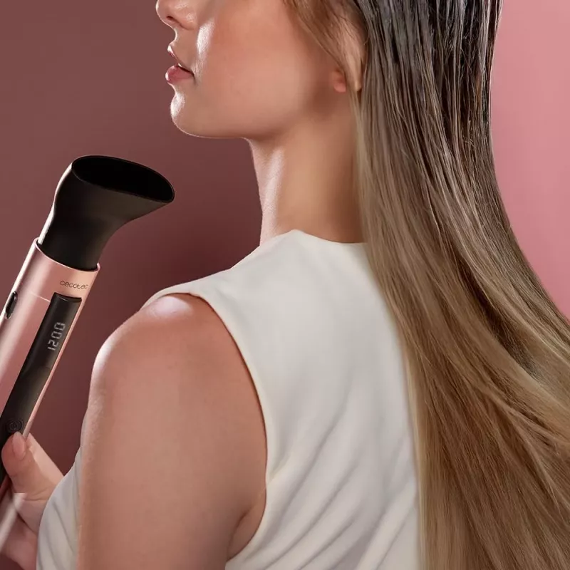 Cecotec CeramicCare 10in1 AirBrush teplovzdušná kefa 1200W čierna/ružová