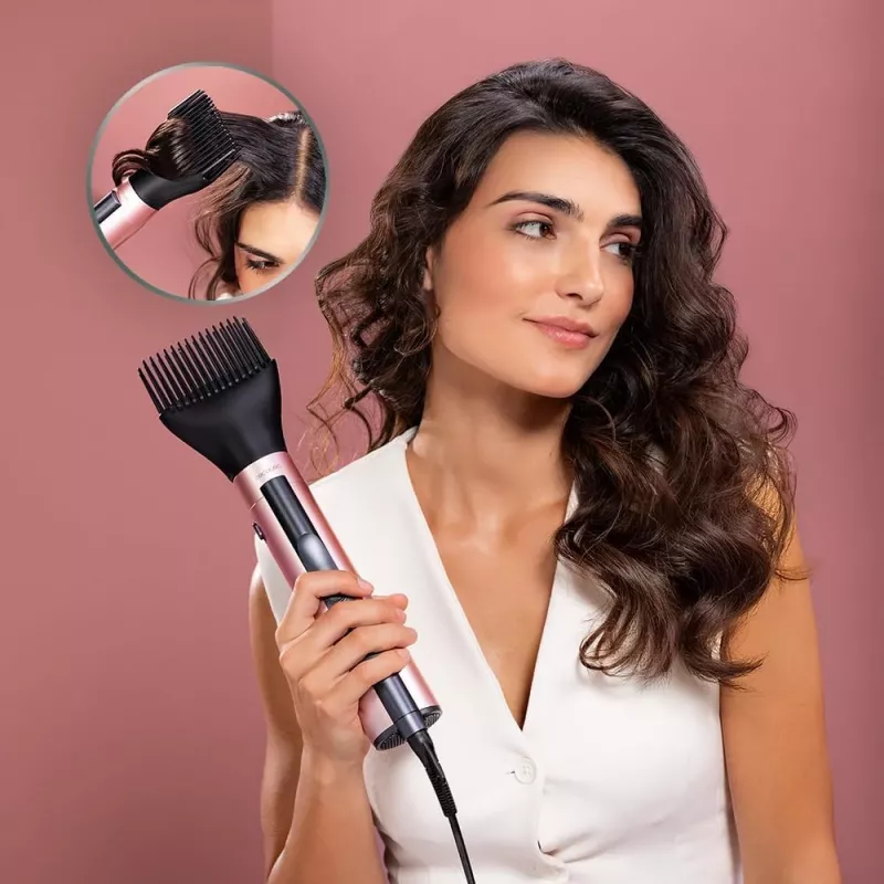 Cecotec CeramicCare 10in1 AirBrush teplovzdušná kefa 1200W čierna/ružová