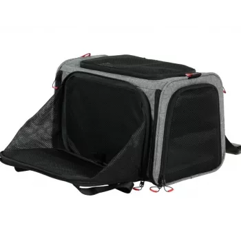 ZOLUX NOMAD L rozkladacia taška pre zvieratá 48×30,8×30,5 cm sivá/čierna