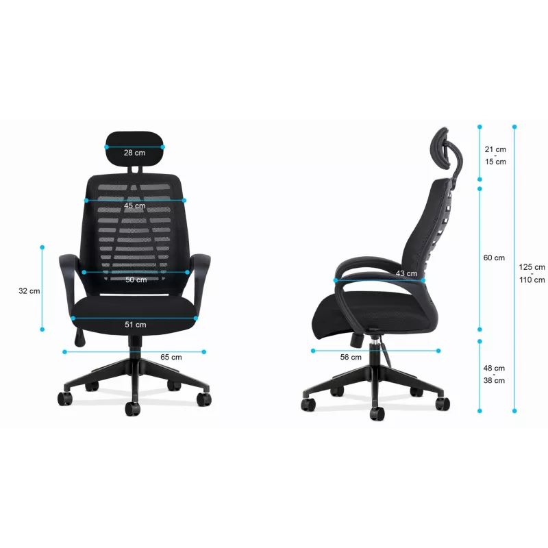 MARK ADLER Manager 2.0 kancelárska/počítačová stolička AirMESH HD TILT PLUS čierna