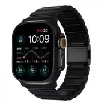 NOMAD Titanium remienok pre Apple Watch 46/49mm strieborný