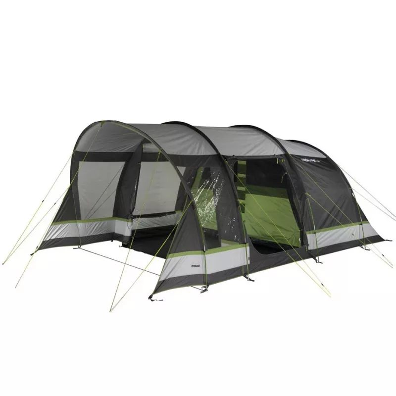 High Peak Garda 5.0 4-osobový tunelový stan zelená/svetlosivá