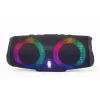 Gembird SPK-BT-LED-02 prenosný Bluetooth párty reproduktor, 10 W, čierny