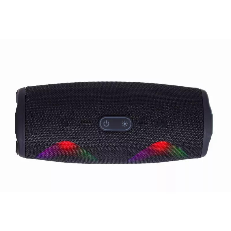 Gembird SPK-BT-LED-02 prenosný Bluetooth párty reproduktor, 10 W, čierny