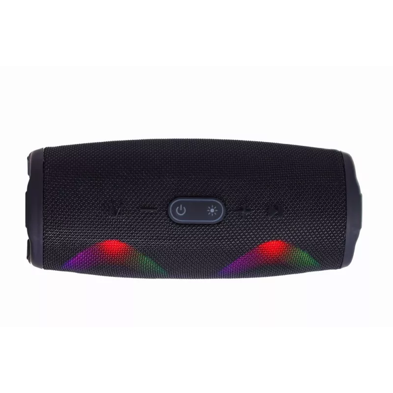 Gembird SPK-BT-LED-02 prenosný Bluetooth párty reproduktor, 10 W, čierny