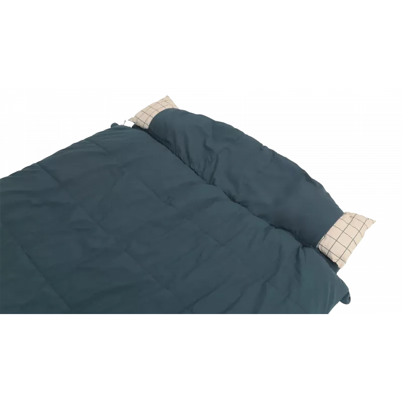 Outwell Camper Lux Double Blue spací vak 235x150 cm -16 až 5 °C zips obojstranný