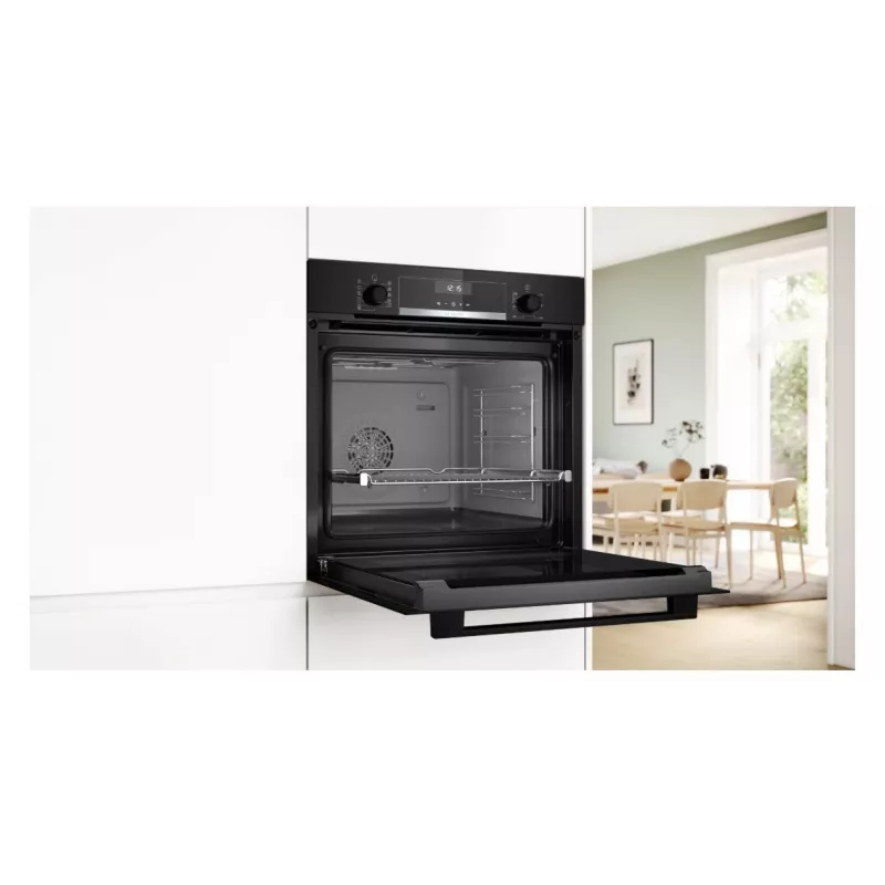 Bosch Serie 6 HBG557EB3 vstavaná rúra na pečenie s pyrolýzou, 71L, čierna
