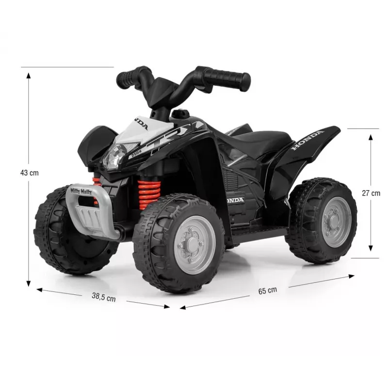 MILLY MALLY Quad Honda ATV na batériu čierna
