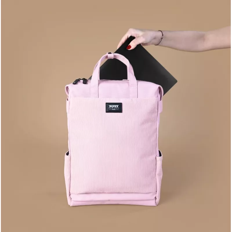 PORT DESIGNS Milano II Eco Totepack 14/16 palca ružová