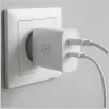 3MK FlowPower 45W PD 3.0 QC4+ GaN nabíjačka biela