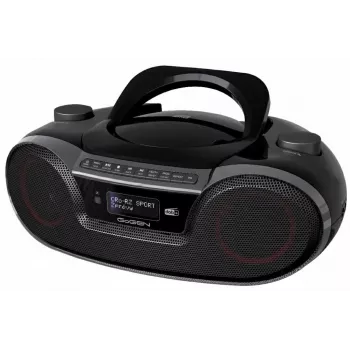 GoGEN GOG-CDM490BTDABS prenosný boombox s CD, DAB+, FM, Bluetooth 5.0, USB MP3, strieborná
