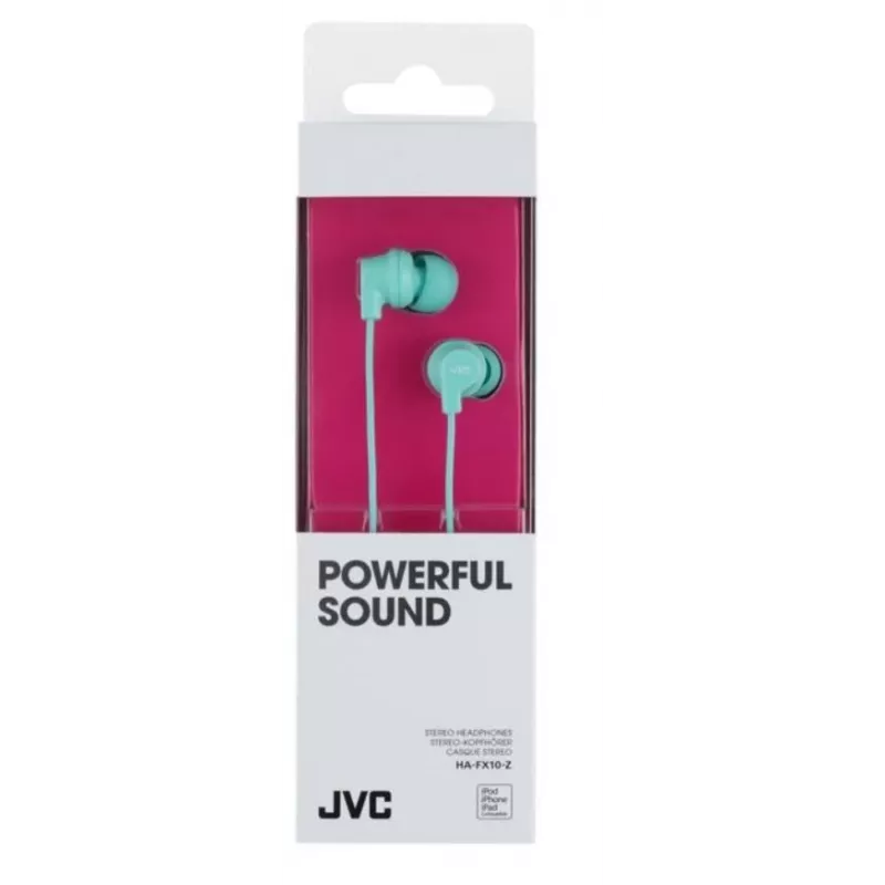 JVC HA-FX10 svetlomodré káblové in-ear slúchadlá